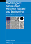 MODELLING AND SIMULATION IN MATERIALS SCIENCE AND ENGINEERING封面
